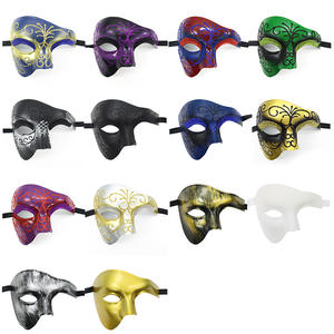 <span class=keywords><strong>Masque</strong></span> <span class=keywords><strong>de</strong></span> fantôme classique <span class=keywords><strong>de</strong></span> <span class=keywords><strong>Venise</strong></span> à demi-visage, <span class=keywords><strong>masque</strong></span> <span class=keywords><strong>de</strong></span> mascarade peint pour Halloween, décoration <span class=keywords><strong>de</strong></span> fête - Product Image 2