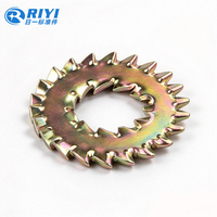 Q411 Internal & External Serrated Lock Washer Galvanized Tooth Locking Washer Fastener Manufacturer Direct Supply