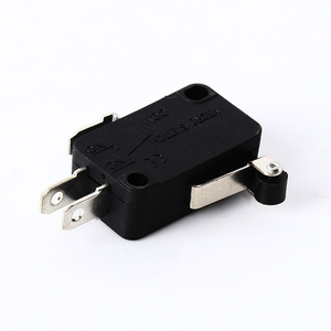 Interrupteur à bouton-poussoir SPDT 125V/250V 16A à action rapide, connecteur <span class=keywords><strong>micro</strong></span>-interrupteur noir utile pour <span class=keywords><strong>porte</strong></span> de four à <span class=keywords><strong>micro</strong></span>-ondes - Product Image 1