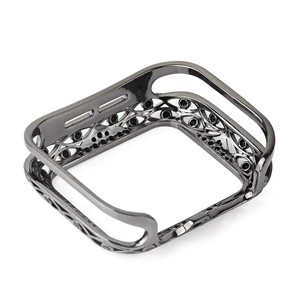 Boîtier de montre en métal de conception exquise <span class=keywords><strong>pour</strong></span> <span class=keywords><strong>Apple</strong></span> <span class=keywords><strong>Watch</strong></span> 41mm 45mm matériau en cuivre <span class=keywords><strong>coque</strong></span> de couverture creuse <span class=keywords><strong>pour</strong></span> IWatch Series <span class=keywords><strong>7</strong></span> 6 5 4 3 2 1 - Product Image 3