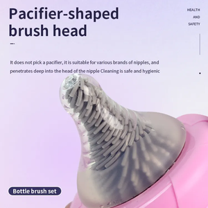 Wholesale Rechargeable Travel Electric 360 Degree Cleaning Brush Set for Baby Bottles - Product Image 5