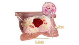Silicone Strawberry Sauce Cartoon Stress Relief Toy PU Material Dry Mud Simulation <b>Squishy</b> Feel Back Simulation Relief Toy - Product Image 3