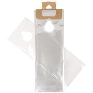 Bolsas transparentes ClearBags para colgar en la perilla de la puerta, de 6x12 pulgadas, de polietileno de baja densidad, con orificio recortado para útiles escolares y negocios. - Product Image 3
