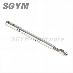 Cavo regolabile ringhiera tenditore filettato perno tensione scala 3/16 1/4 ''fune vite a mano morsetto esagonale - Product Image 3