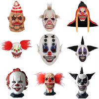 Masque de clown en latex JUNVOY Felix-107, style Halloween, pour performance Ghost-Face, accessoire pour bar, soirée dansante, cosplay