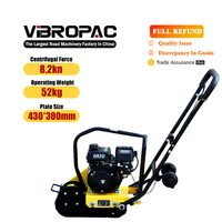 Compacteur de plaques vibrant portatif diesel OEM 3HP G154 Mini Forward Earth, 89 kg, neuf, certifié CE, accepte les designs personnalisés