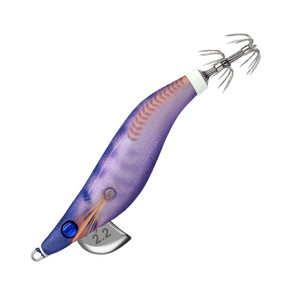 SEAYO 2.2 Señuelo de pesca de seda suave con forma de camarón de madera, <span class=keywords><strong>EGI</strong></span> JIG, para pulpo y calamar de cola grande, luminoso UV con brillo nocturno y anzuelo - Product Image 6
