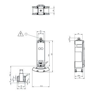Têtes <span class=keywords><strong>de</strong></span> lecture EUCHNER d'origine neuves CET-AX CET1-AX-LRA-00-50X-SF, têtes <span class=keywords><strong>de</strong></span> lecture codées par transpondeur avec PLC d'évaluation externe - Product Image 4