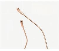 XPZ Nouvelles lunettes de myopie rétro sans monture de style coréen avec bordure dorée et protection anti-lumière bleue, pour hommes et femmes, personnalisables