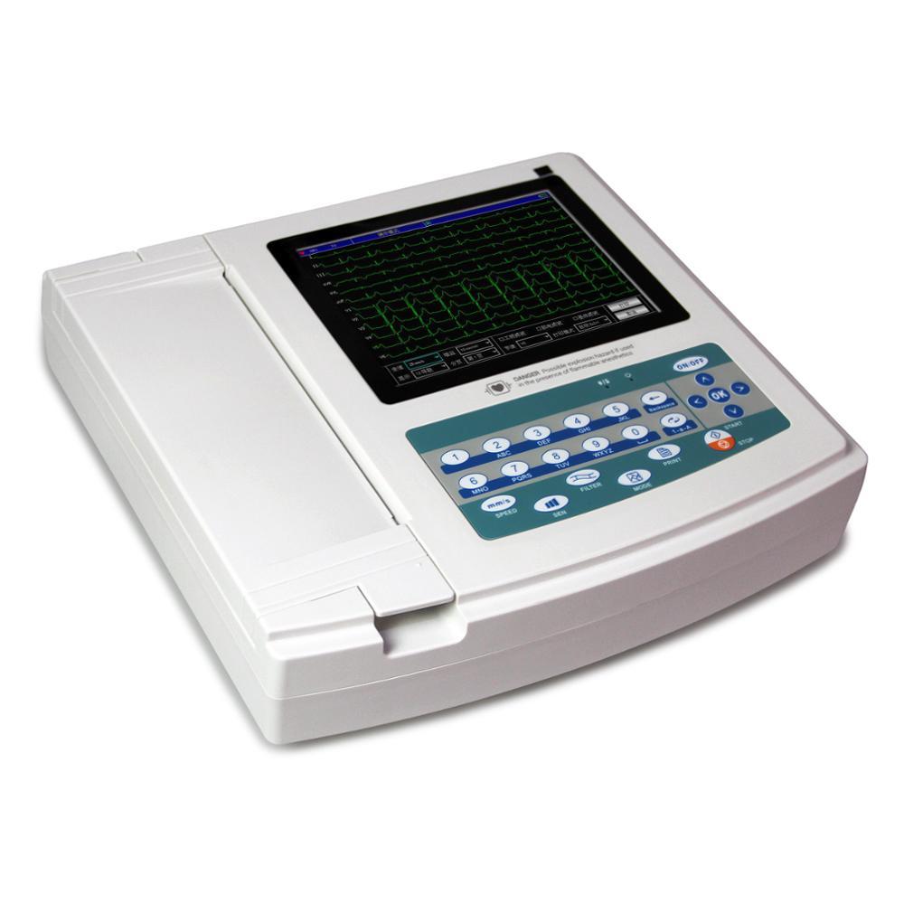 CONTEC ECG1200G ЭКГ машина с интерпретацией ЭКГ неонатальная ЭКГ bt 12 каналов