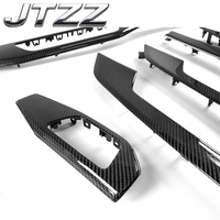 Pour Audi A4 A5 S4 S5 B9 Console centrale intérieure en fibre de carbone, panneau d'instruments, levier de vitesses 2018 2019 2020 2021 2022