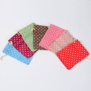 Sac à chaussures en toile de coton et lin de 12 oz avec cordon de serrage, pochette à bonbons en toile unie pour la plage et les cosmétiques - Product Image 2