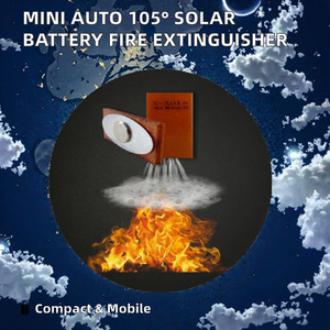 เครื่องดับเพลิงอัตโนมัติขนาดเล็ก 105 องศา สำหรับตู้ไฟฟ้า ใช้พลังงานแสงอาทิตย์ แบตเตอรี่  สารดับเพลิงเปอร์ฟลูออโรเฮกซาโนน - Product Image 2