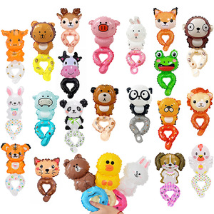 Figura de dibujos animados Animal muñeca globo oso conejo Rana zorro globos de dibujos animados decoraciones para fiesta de <span class=keywords><strong>cumpleaños</strong></span> Baby Shower - Product Image 1