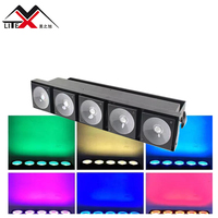 Professionnel plus récent LED scène DMX éclairage 5 yeux rvb 3in1 blanc chaud Cob LED Surface Blinder matrice lumière pour Disco Club