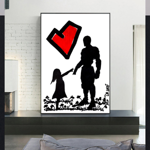 <span class=keywords><strong>Banksy</strong></span> Art Graffiti pittura su tela poster e stampe pittura murale <span class=keywords><strong>di</strong></span> strada - Product Image 5