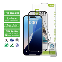 Aurey, protection d'écran anti-reflet 2.5D, anti-espionnage, verre de confidentialité pour iPhone 15 Pro Max, vente chaude