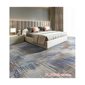 Tapis d'hôtel moderne de luxe en polyester imprimé pour salle de banquet, salon, fabriqué à la machine avec motif de couloir - Product Image 5