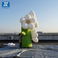 Dispositif gonflable de simulation de fleurs de poirier, fleurs gonflables pour la publicité