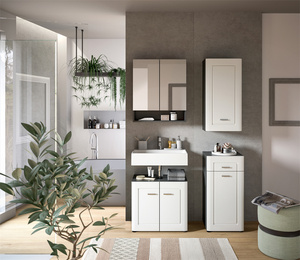 Set di mobili da bagno in quattro pezzi con Design tedesco per lavello da bagno X2TA2B03 - Product Image 1