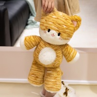 Peluche mignonne et douce en forme de raton laveur avec rembourrage en coton PP, adorable poupée chat, oreiller de câlin pour adolescents, figurine d'action 31-50cm