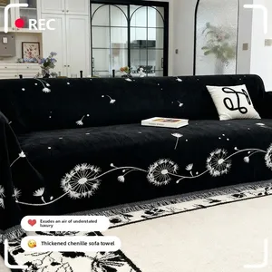 Housse de canapé trois places Chenier haut de gamme, imprimé floral pissenlit, universelle toutes saisons, protection intégrale, résistante à la saleté, facile d'entretien - Product Image 4