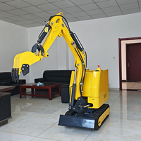 Mini-excavatrice électrique AI/5G/WIFI de 720 kg avec télécommande