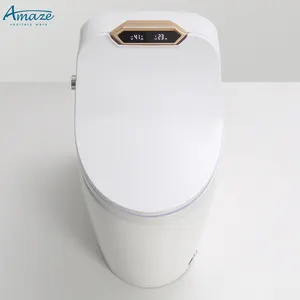 ऑटो सेंसर फ्लश बाथरूम वन पीस इंटेलिजेंट डब्ल्यूसी कमोड ऑटोमैटिक स्मार्ट टॉयलेट