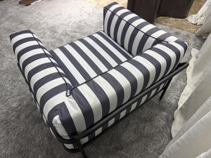 Muebles Disen para Exteriores, Sofá Individual con Estructura Metálica, Sofá de Jardín Impermeable, Conjunto de Sofás para Exteriores - Product Image 6