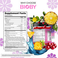 Bioby OEM Private Label Permen Kunyah Probiotik Penyeimbang Kewanitaan D-Mannose Cranberry Nanas Pendukung pH Vagina dan Saluran Kemih