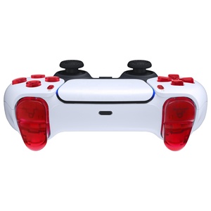 Clear <b>Red</b> DIY D-pad R1 L1 R2 L2 Triggers Face Buttons Custom Full Set Buttons for <b>PS5</b> <b>Controller</b> BDM-030/040/050/060 - Product Image 4