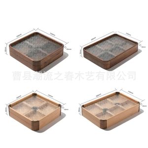 Caja de madera de estilo chino para frutas secas, caja de almacenamiento transfronteriza, plato de frutas para el hogar, caja de almacenamiento de aperitivos, caja de madera para frutos secos - Product Image 4