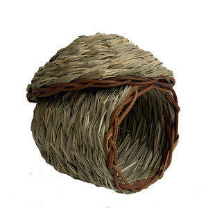 Nid d'oiseau tissé en herbe, taille moyenne, décoration d'intérieur, ornement de jardin, motif irrégulier, fabriqué au Fujian - Product Image 2