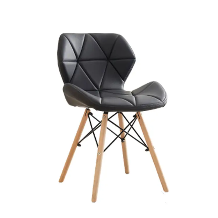 Leather cafe chair yuksek kaliteli yemek sandalyesi hotel breakfast room chair wholesale PU leather living room chair