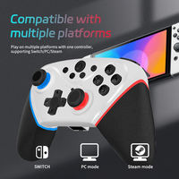 Manette de jeu sans fil avec moteur de vibration, joystick, contrôleur pour PS3/Switch/PC/Android, contrôleur de jeu mobile