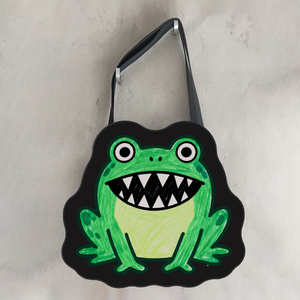 Túi tote chất liệu canvas khổ lớn có khóa kéo, in hình nhân vật anime đầu to, thiết kế tùy chỉnh miễn phí từ ảnh của bạn - Product Image 1