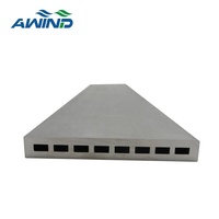 Profilés d'extrusion en aluminium creux sur mesure, plaque de refroidissement pour chiller à eau, plaque d'extrémité de refroidissement pour échange thermique de batteries EV