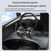 Pour plateau Table pour Tesla modèle 3 modèle Y pliant voiture volant conseil ordinateur portable pliable bureau montage manger boissons porte-plateau