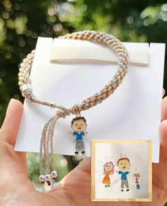 Braccialetto Personalizzato con Disegno del Bambino - Conserva l'Opera d'Arte del Tuo Bambino come Ricordo Indossabile, Regalo Perfetto per la Famiglia - Product Image 4