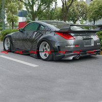 Pour Nissan 350Z Z33 Kit de carrosserie en fibre de résine Widebody Fender Flares pour Veilsid Style-Nouvel ensemble de pare-chocs de haute qualité