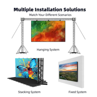 Panel Layar LED Indoor Outdoor TOPvision 500x500 500x1000 untuk Sewa, Video Wall LED, Layar LED Panggung untuk Promosi Pusat Perbelanjaan