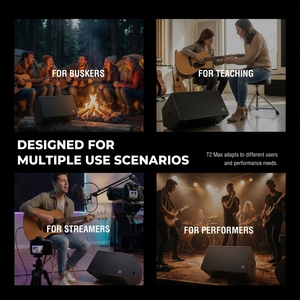 Système de sonorisation portable Musiccube <span class=keywords><strong>T2</strong></span> Max, enceinte de scène rechargeable pour buskings, enceinte vocale-acoustique professionnelle - Product Image 6