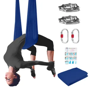 Profesional 5M Aerial Yoga Swing Kit Nylon Anti-Gravedad Sedas aéreas para ejercicio