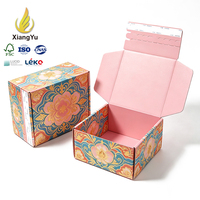 Boîte d'expédition double face mat laminée, écologique et recyclable, avec bande d'ouverture facile et auto-adhésive pour emballage de produits de soin de la peau