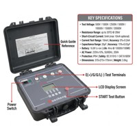 Kit de mesure de résistance d'isolement numérique professionnel 20 kV à gamme automatique pour testeur d'isolement à grande charge capacitive
