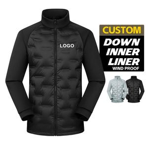 New Arrival Winter <b>Lightweight</b> Sports Outdoor Warm Windproof <b>Men</b> Women <b>Jacket</b> Hiking Clothing Custom 3D Embroidered logo - Product Image 1