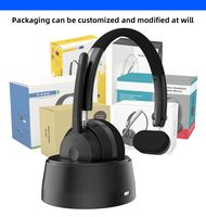 Auriculares Inalámbricos Monoaurales OEM ODM de Fábrica Nuevos de 2022 con Micrófono Direccional con Cancelación de Ruido, Auriculares Bluetooth para Centro de Llamadas
