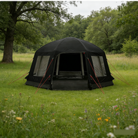16 ㎡   Tente gonflable en forme de dôme, gonflage rapide, spacieuse, imperméable, anti-UV, pour 6 à 8 personnes, camping en groupe familial, fabrication en usine, ISO9001