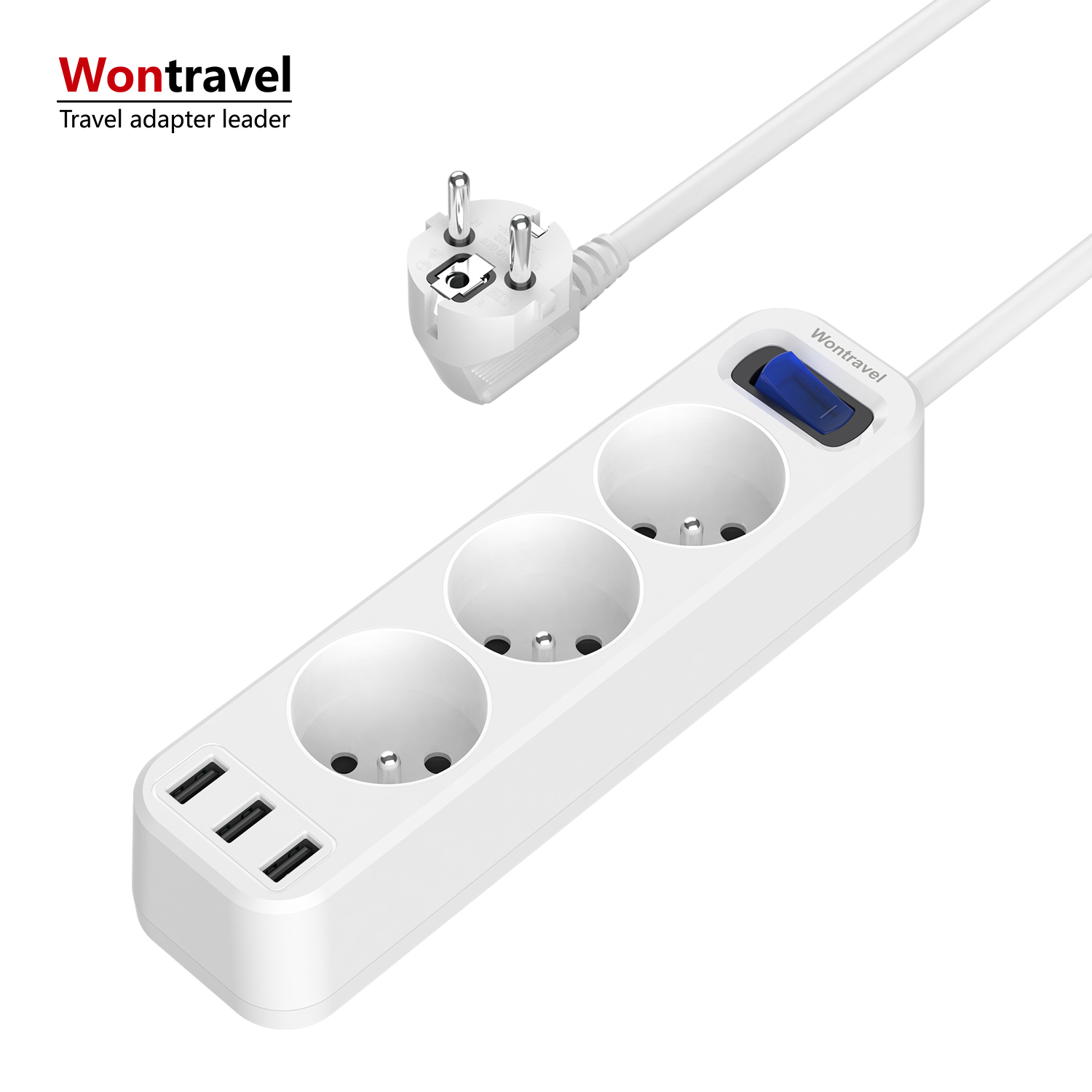 European France extension socket usb extension board 240 volt extension lead