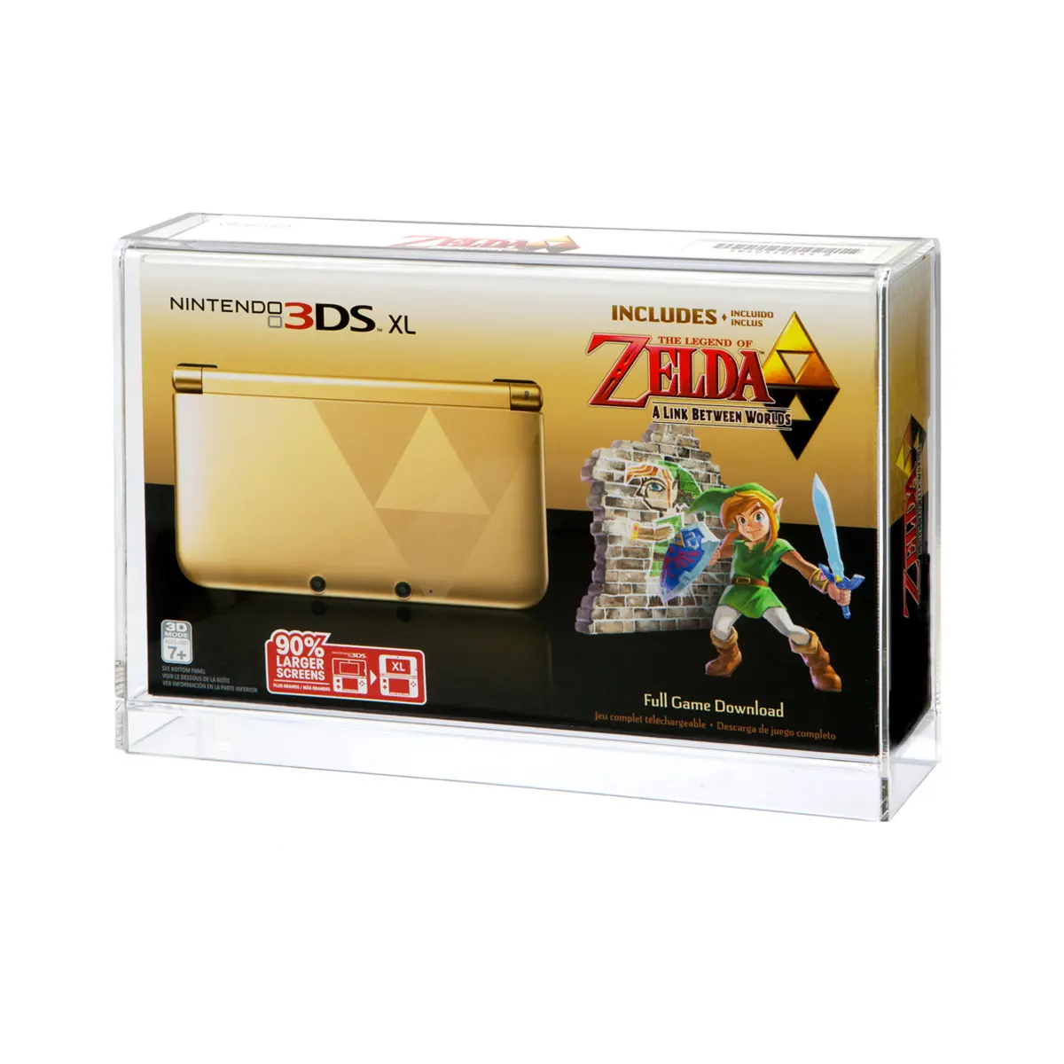 Acrylic Display Case for Nintendo 3DS XL System